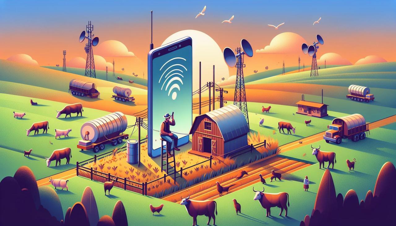 🌾 Связь без границ: мобильная связь в сельской местности: 🛤️ Преодоление препятствий: как технологии помогают связать сельские районы
